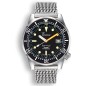 Squale 1521 Classic Mesh 1521CL.ME20 Black Dial Stainless Steel 500M Diver Men's Watch - Made in Switzerland