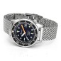 Squale 1521 Classic Mesh 1521CL.ME20 Black Dial Stainless Steel 500M Diver Men's Watch - Made in Switzerland