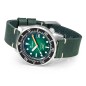 Squale 1521 Green Ray 1521PROFGR.PVE Green Dial Stainless Steel Case Leather Strap 500M Diver Men's Watch - Made in Switzerland