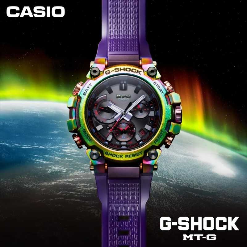 Casio G-Shock MTG-B3000PRB-1AJR Radio Solar Black Dial Bluetooth Stainless Steel Case Men's Watch - Made in Japan
