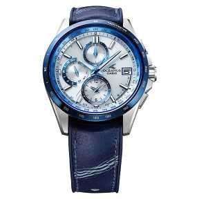 Casio Oceanus OCW-T2600ALB-2AJR JAPAN INDIGO Limited Series Blue Dial Titanium Case Leather Strap Men's Watch - Limited 700 pcs