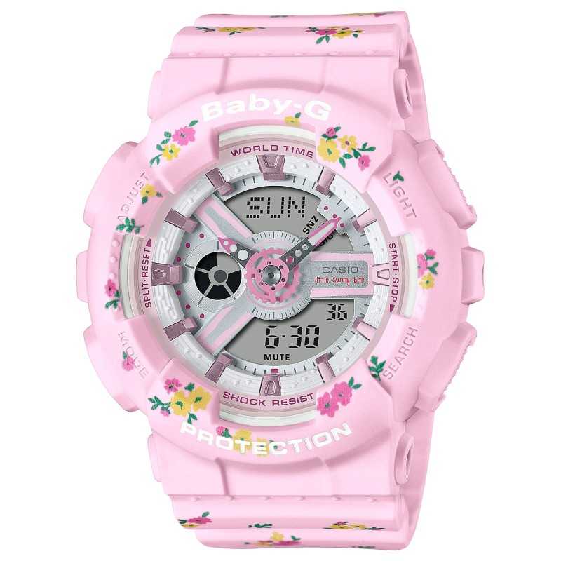 Casio Baby-G Little Sunny Bite BA-110LSB-4A Analog Digital 100M Women's Quartz Watch