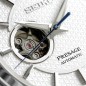 Seiko Presage Sharp Edged SPB309J1 Open Heart Shironeri White Dial Automatic Men's Watch - Made in Japan