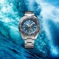 Seiko Prospex SFK001J1 Sea SUMO Solar GMT Blue Dial Date Display Stainless Steel Men's Diver Watch - Made in Japan