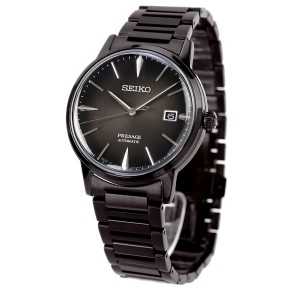 Seiko Presage SRPJ15J1 Cocktail Time ‘THE BLACK VELVET’ Automatic Gradient Charcoal Dial Stainless Steel Men's Watch