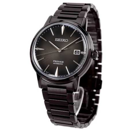 Seiko Presage SRPJ15J1 Cocktail Time ‘THE BLACK VELVET’ Automatic Gradient Charcoal Dial Stainless Steel Men's Watch