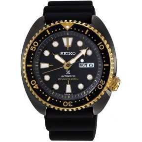 Seiko Prospex SRPD46J1 Turtle Black Gold Series 24 Jewels Automatic Diver Scuba Men's Watch - Made in Japan