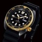 Seiko Prospex SRPD46J1 Turtle Black Gold Series 24 Jewels Automatic Diver Scuba Men's Watch - Made in Japan