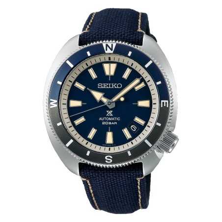 Seiko Prospex Tortoise Land SRPG15K1 23 Jewels Automatic Blue Dial Blue Textile Strap 200M Men's Diver Watch