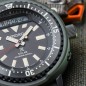 Seiko Prospex SNJ031P1 Urban Safari Arnie Street Series Solar Sports Black Dial Dark Green Silicon Strap Men's Diver Watch