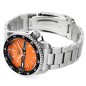 Seiko 5 Sports SBSA219 SRPK11 Automatic Orange Dial Day Date Display Stainless Steel Men's Watch - Made in Japan