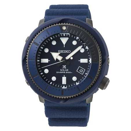 Seiko Prospex Street Series TUNA SNE533P1 Blue Dial Navy Blue Strap 200M Solar Diver Men's Watch
