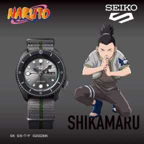 Seiko 5 Sports SRPF75K1 Naruto & Boruto SHIKAMARU NARA Model 24 Jewels Automatic Men's Watch - Limited 6500 pcs