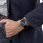 Seiko Prospex Solar SSC737P1 Blue Dial Chronograph Black Bezel Black Leather Strap Men's Watch
