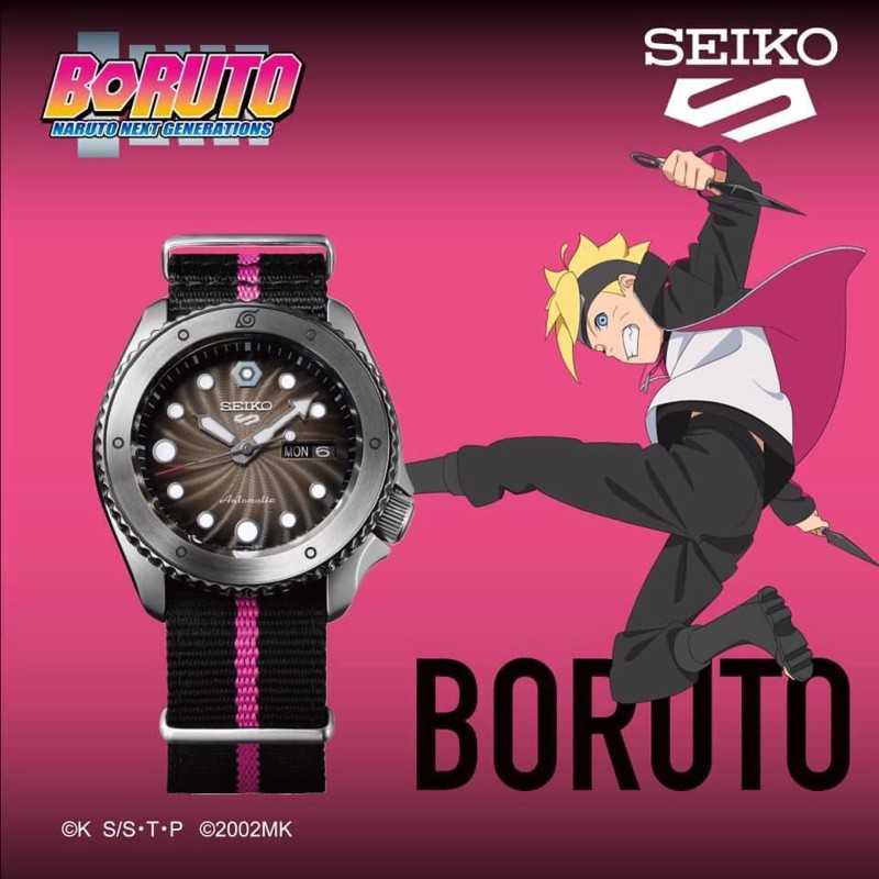 Seiko 5 Sports SRPF65K1 Naruto & Boruto BORUTO UZUMAKI 24 Jewels Automatic Men's Watch - Limited 6500 pcs Worldwide