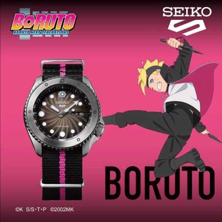 Seiko 5 Sports SRPF65K1 Naruto & Boruto BORUTO UZUMAKI 24 Jewels Automatic Men's Watch - Limited 6500 pcs Worldwide