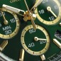 Seiko Spirit SBTR017 Green Dial Chronograph Stainless Steel Case Brown Leather Strap Men's Quartz Watch