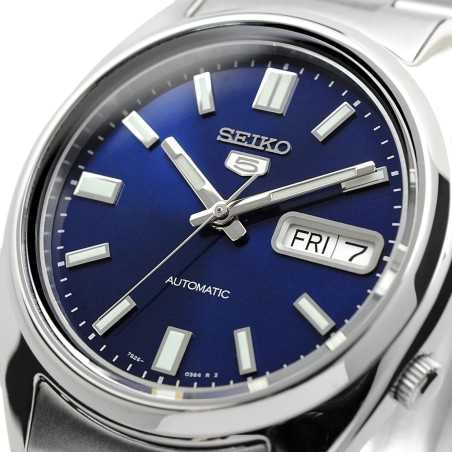 Seiko 5 SNXS77 SNXS77K1 Automatic 21 Jewels Blue Dial Stainless Steel Men's Watch