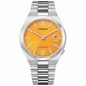 Citizen NJ0150-81Z Mechanical 21 Jewels Automatic Date Display Yellow/Orange Dial Stainless Steel Men's Watch