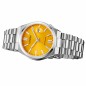 Citizen NJ0150-81Z Mechanical 21 Jewels Automatic Date Display Yellow/Orange Dial Stainless Steel Men's Watch