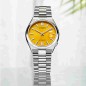 Citizen NJ0150-81Z Mechanical 21 Jewels Automatic Date Display Yellow/Orange Dial Stainless Steel Men's Watch