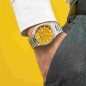 Citizen NJ0150-81Z Mechanical 21 Jewels Automatic Date Display Yellow/Orange Dial Stainless Steel Men's Watch