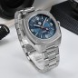 San Martin SN0026-G-C GMT Automatic Sunray Blue/Sunray Salmon Dial 316L Stainless Steel 40mm 10ATM Sports Watch