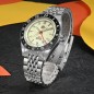 San Martin SN0116-LUM GMT NH34 Automatic Full Lume Dial 316L Stainless Steel 39.5mm 10ATM Men's Watch