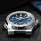 San Martin SN076-G V2 Classic Retro 25 Jewels Automatic Sunray Blue Dial 316L Stainless Steel 42mm 20 ATM Men's Watch
