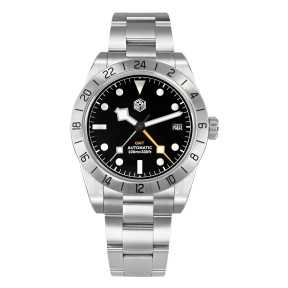 San Martin SN0054-G-B1 BB GMT NH34 24 Jewels Automatic 316L Stainless Steel 39mm 10ATM Men's Sports Watch