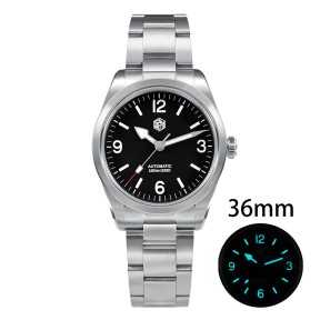 San Martin SN0107-G-X Explore Climbing Series NH35 24 Jewels Automatic 316L Stainless Steel 36mm 10ATM Men's Sport Watch