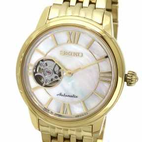 SEIKO Presage SSA850J1 24 Jewels Automatic Open Heart Mother of Pearl Dial Stainless Steel Women's Watch