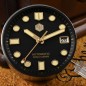 San Martin SN0087-G MM300 NH35A 24 Jewels Automatic Gilt Black Dial 316L Stainless Steel 44mm 30ATM Men's Diver Watch