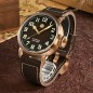 San Martin SN095-Q-DA 22 Jewels Automatic Gradient Brown Dial 45mm 10 ATM CuSn8 Bronze Men's Pilot Watch