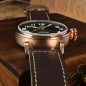 San Martin SN095-Q-DA 22 Jewels Automatic Gradient Brown Dial 45mm 10 ATM CuSn8 Bronze Men's Pilot Watch