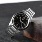 San Martin SN0113-G 1957 Retro 24 Jewels Automatic Matte Black Dial 316L Stainless Steel 38mm 10 ATM Men's Tool Watch