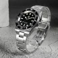 San Martin SN0111-G-A Automatic Enamel Black Dial 316L Stainless Steel 40mm 30ATM Men's Diver Watch