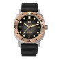 San Martin SN0125T Automatic Black Dial Titanium Case Cusn8 Bronze Bezel Rubber Strap 42mm 20ATM Men's Diver Watch