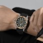 San Martin SN0125T Automatic Black Dial Titanium Case Cusn8 Bronze Bezel Rubber Strap 42mm 20ATM Men's Diver Watch