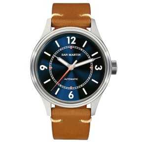 San Martin SN0108-G2 NH35 Automatic Enamel Dial Stainless Steel 38.5mm 10ATM BGW-9 Light Men's Pilot Watch