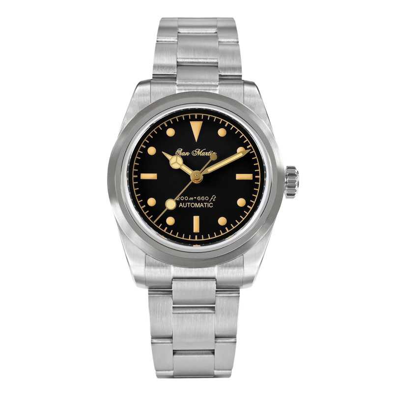 San Martin SN0106-G NH35 24 Jewels Automatic 316L Stainless Steel 37mm 20 ATM Men's Sport Watch