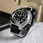 San Martin SN0123-G Automatic Black Dial 316L Stainless Steel Case Nylon Strap 40mm 20ATM Men's Diver Watch