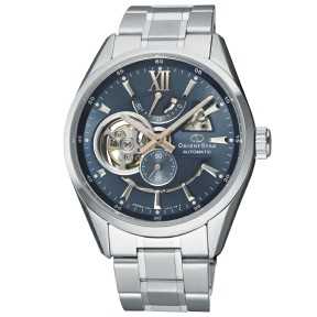 Orient Star RK-AV0009L Prestige Shop Exclusive Modern Skeleton Automatic Blue Dial Stainless Steel Men's Watch