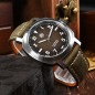 San Martin SN0065-G 22 Jewels Automatic Brown Dial 316L Stainless Steel Case Leather Strap 40mm 10ATM Men's Watch