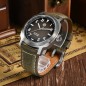 San Martin SN0065-G 22 Jewels Automatic Brown Dial 316L Stainless Steel Case Leather Strap 40mm 10ATM Men's Watch