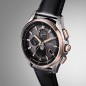 Citizen Attesa BY1004-17X Moon Phase Eco-Drive Atomic Solar Black Dial Titanium Case Leather Strap Men's Sport Watch