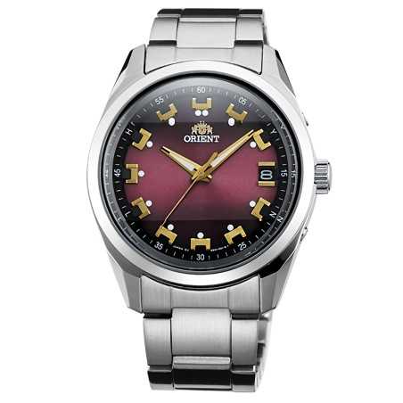 Orient Contemporary Neo 70's WV0081SE Solar Powered Quartz Red Dial Stainless Steel Men's Sport Watch