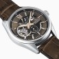Orient Star Contemporary Modern Skeleton RK-AV0008Y Automatic Brown Dial Stainless Steel Case Leather Strap Men's Watch