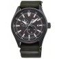 Orient Sports RN-AK0403N Automatic Gray Dial Day & Date Display Stainless Steel Case Nylon Strap Men's Watch