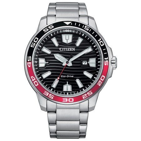 Citizen AW1527-86E Eco-Drive Black Dial Date Display Stainless Steel Men's Watch